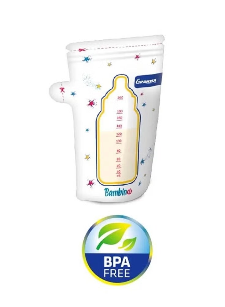 Granzia Breast milk Storage Bag 200 ml - Casalatte 30 pcs  - Image 2