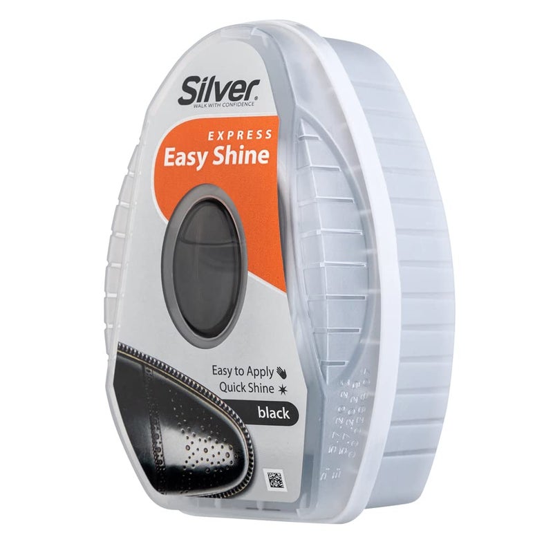 Silver Express Shoe Shine Sponge Instant Shine Shoe Polish For Shoes Boots More Quick and Easy Shoe Shiner 6ml - Image 1