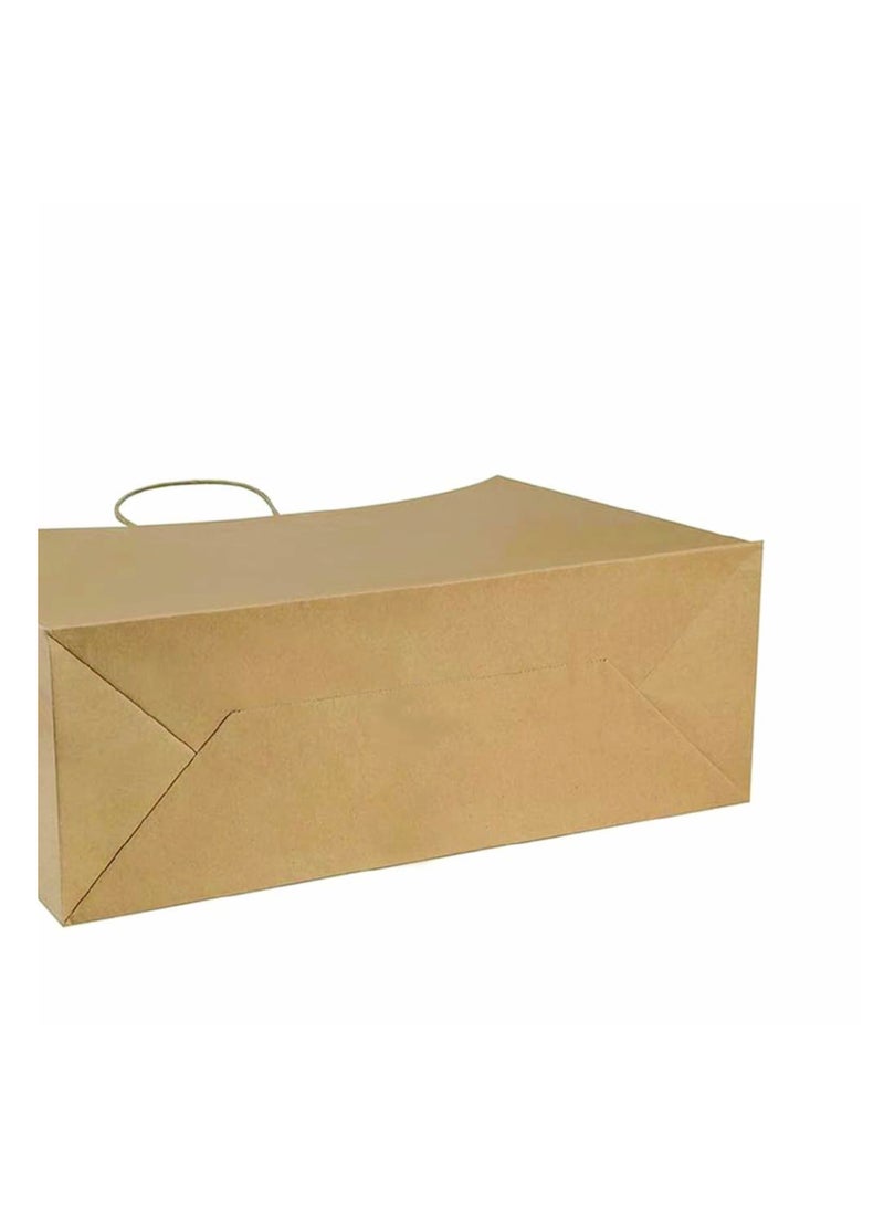 PRINTSHOP4ME - Pack of 10 Nurse Day Kraft Brown Paper Bags With Twisted Paper Handle Eco-Friendly Bags - Perfect for International Nurses Day and Nurses Week Gifts - Image 1