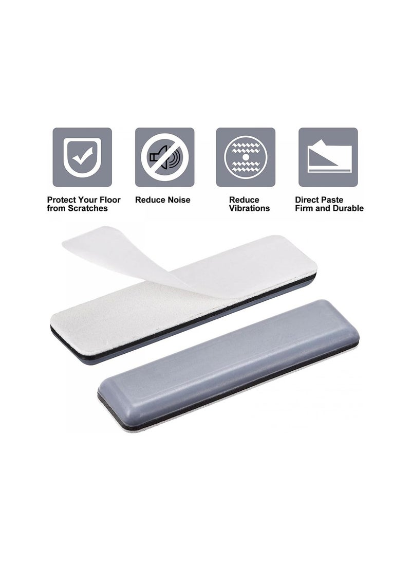SYOSI Self-Adhesive Furniture Glides, Self-Adhesive Furniture Slides PTFE Self Adhesive Furniture Moving Slider, Teflon 70 x 19 mm Rectangle, for Carpet Hard Floor Wood Floors Furniture(20 Pieces)  - Image 2