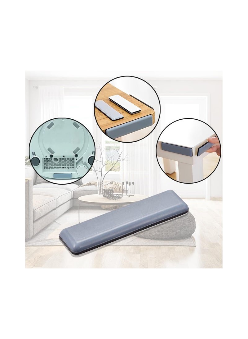 SYOSI Self-Adhesive Furniture Glides, Self-Adhesive Furniture Slides PTFE Self Adhesive Furniture Moving Slider, Teflon 70 x 19 mm Rectangle, for Carpet Hard Floor Wood Floors Furniture(20 Pieces)  - Image 3