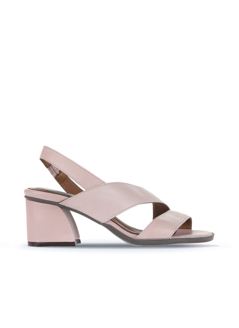 Bueno BUENO Women's Heeled Sandals – Modern Criss-Cross Slingback with Block Heel and Open Toe for Effortless Elegance  - Image 1
