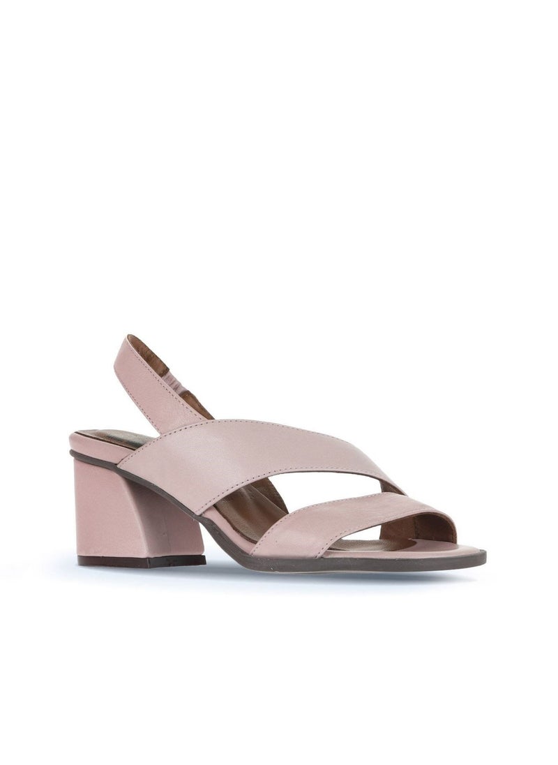 Bueno BUENO Women's Heeled Sandals – Modern Criss-Cross Slingback with Block Heel and Open Toe for Effortless Elegance  - Image 2