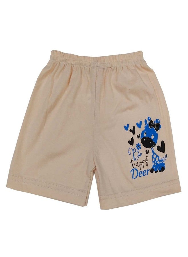 FLAX 100% Pure Cotton Regular Fit Casual Short with HD Stickers for Unisex, Multicolor-(Pack of 7) (2-3 Years) - Image 3