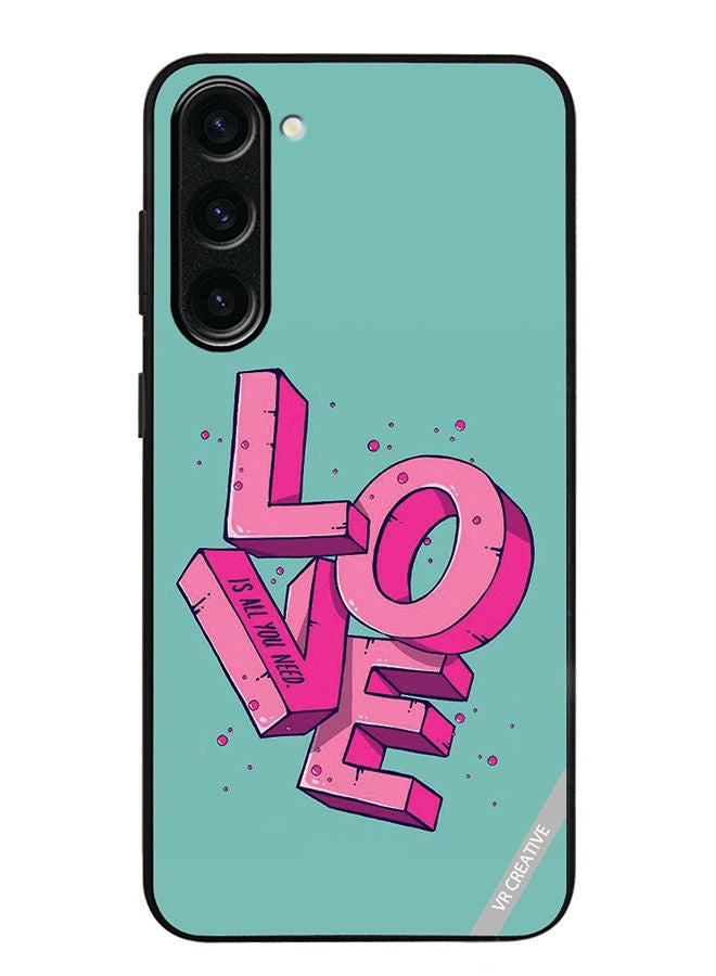 VR CREATIVE Protective Case Cover For Samsung Galaxy S23 Plus Love Is All You Need Design Multicolour - Image 1
