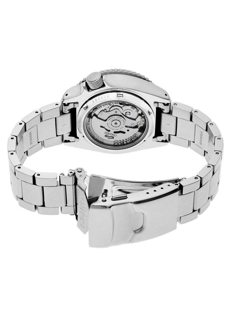 Seiko ساعة يد أوتوماتيكية رياضية جديدة ذات قرص أزرق للرجال - SRPK65K1 - Image 4