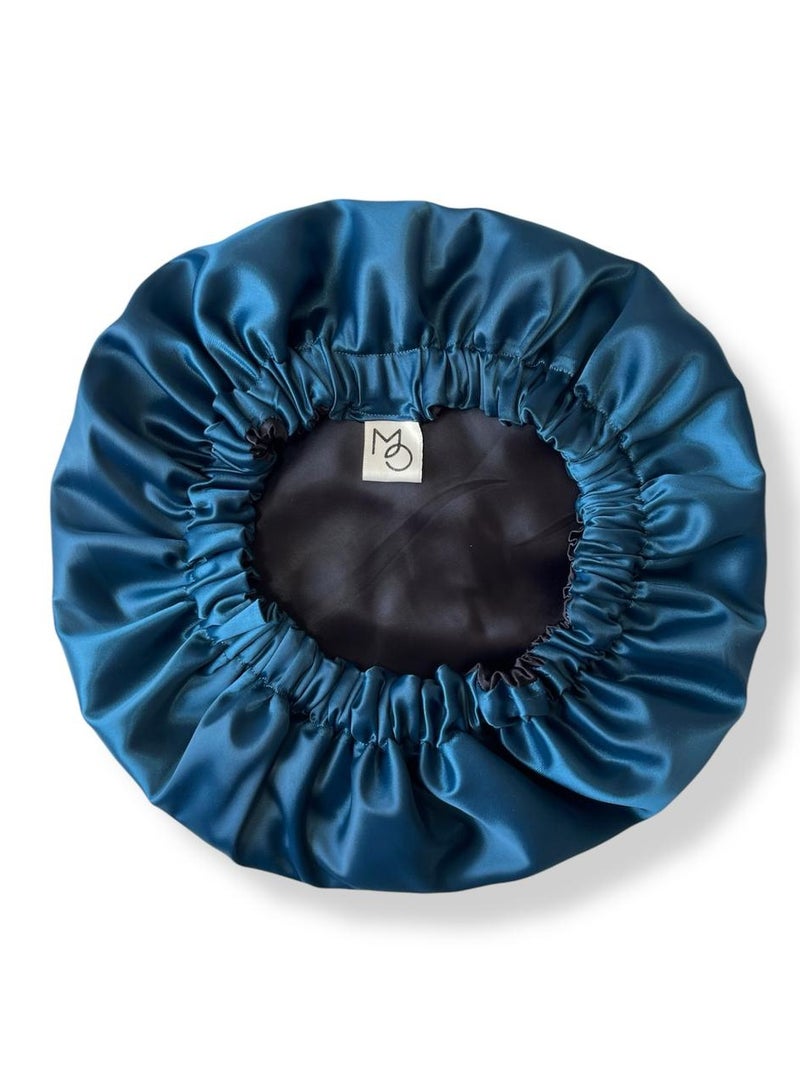 MO Satin Bonnet (Teal-Black)