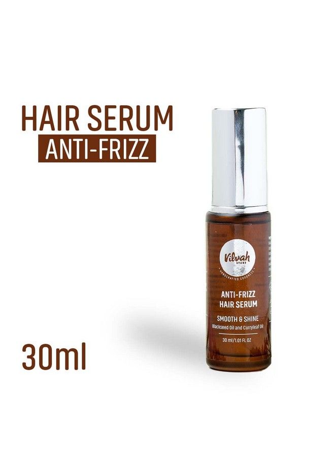 vilvah STORE سيروم مضاد للتجعد يمنح الشعر نعومة ولمعانًا ويمنع التجعد للشعر الجاف والمبلل ويقلل من تلف الشعر 30 مل - Image 3