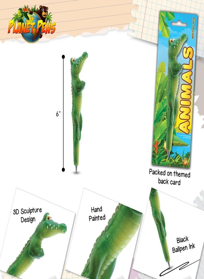 Puzzled Alligator Man Planet Pens Resin Writing Pen - Image 3