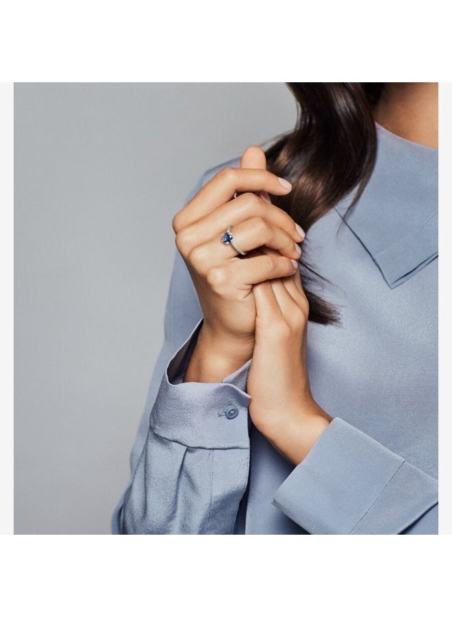 DORA Blue Sparkling Crown Ring - Image 5