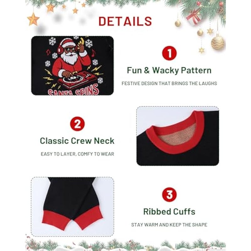 Loquat Ugly  Sweater for Men Women Couples Funny  Sweaters Fun Holiday Pullovers Novelty Xmas Pullover Gift - Image 4