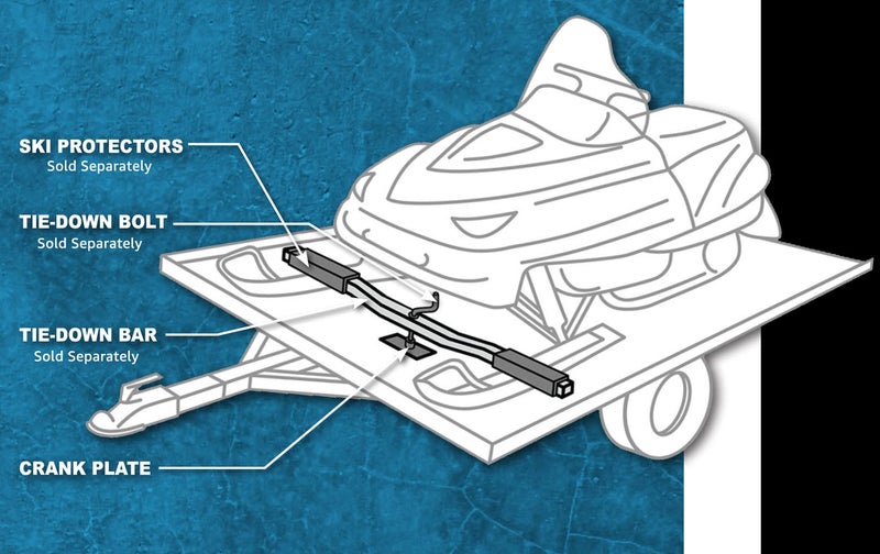 Raider CRP-1212 Crank Plate 1/2" Threaded Nut for Snowmobile Trailer Tie Down Bolt/Bar, Black - Image 4