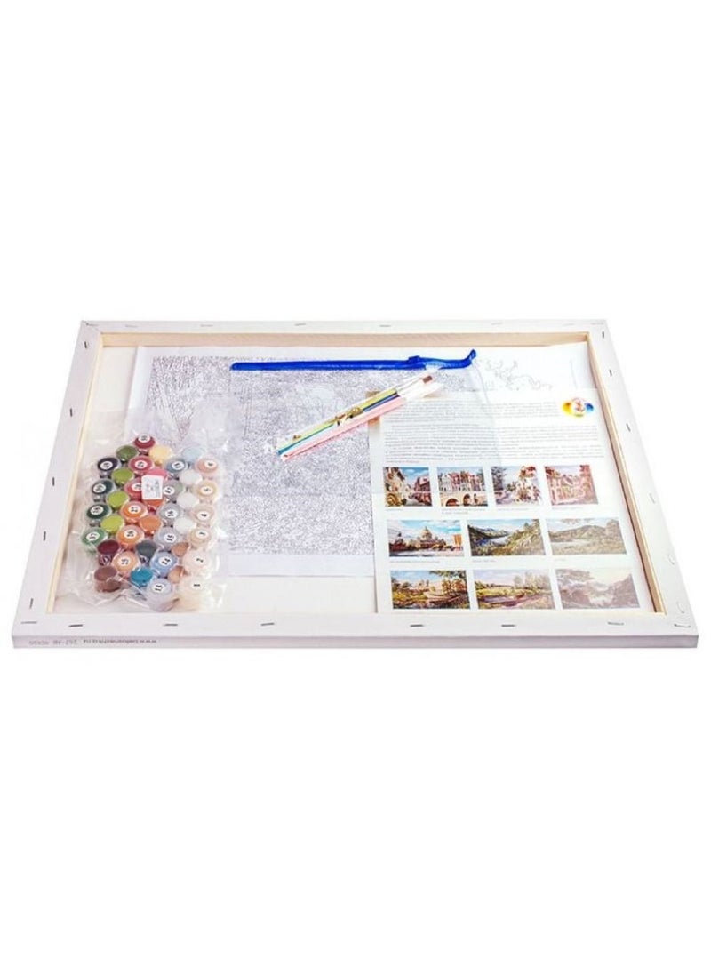 Generic LifeFull DIY Paint By Numbers For Adults Kids  Acrylic Wall Art For Home Office  Calming Relaxation Color By Number Activity Kit Paint by Numbers Canvas For Beginners  - Image 2