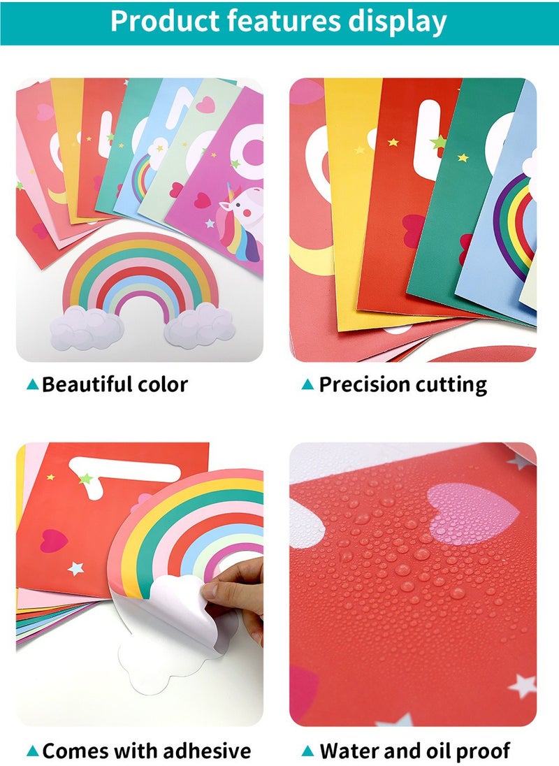 JiuAn - 10 Number Footprint Floor Sticker Puzzle Games Number Hopscotch Sticker Floor Decals Lattice Floor Sticker For Kids - Image 1