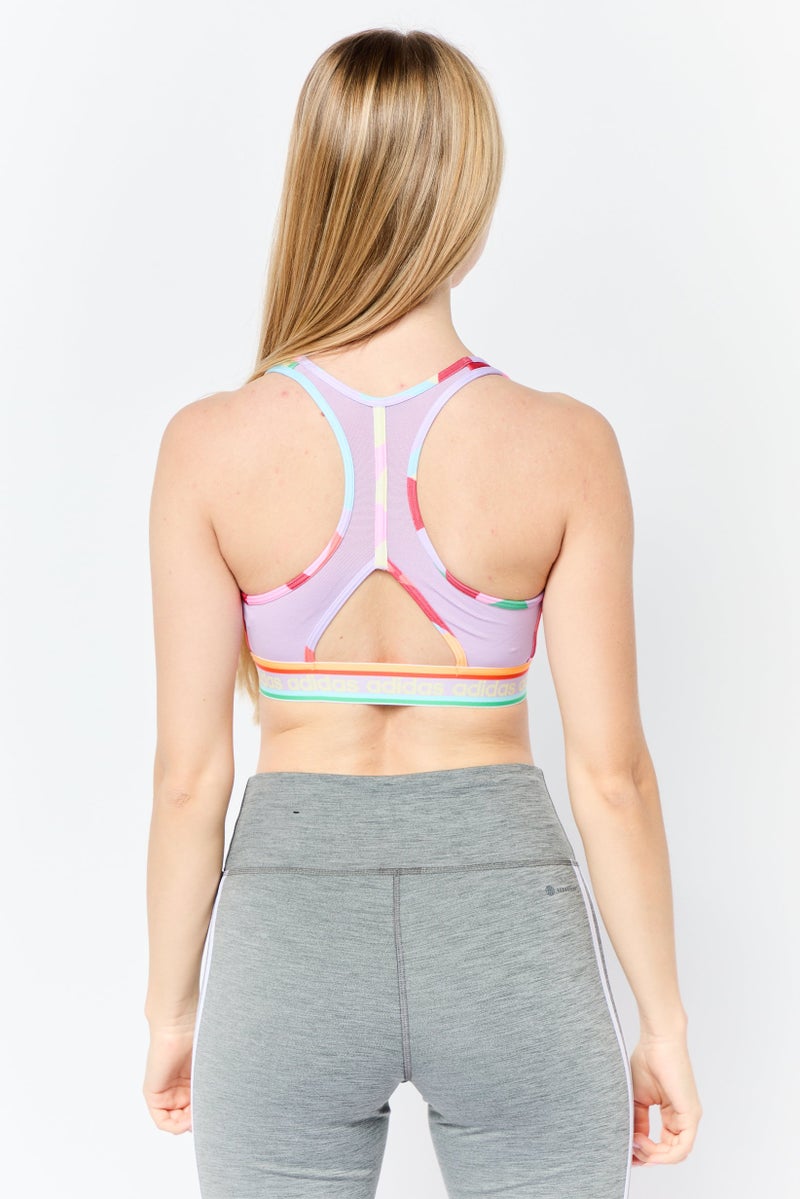 Adidas Adidas x Farm Rio Women Allover Print Lightly Padded Sports Bra, Multicolor - Image 3