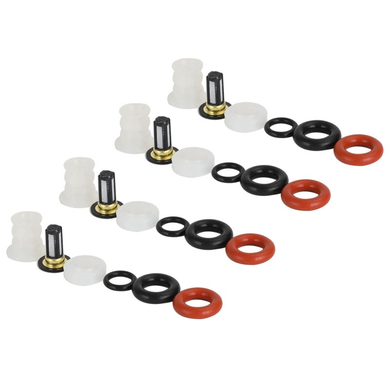 Frezon 4PCS Fuel Injectors Repair Kit Filters ORings Fit For Acura RSX 20052007TSX 20042008 For Honda Civic 20062011CRV 20052011Accord 20032007Element 20032011