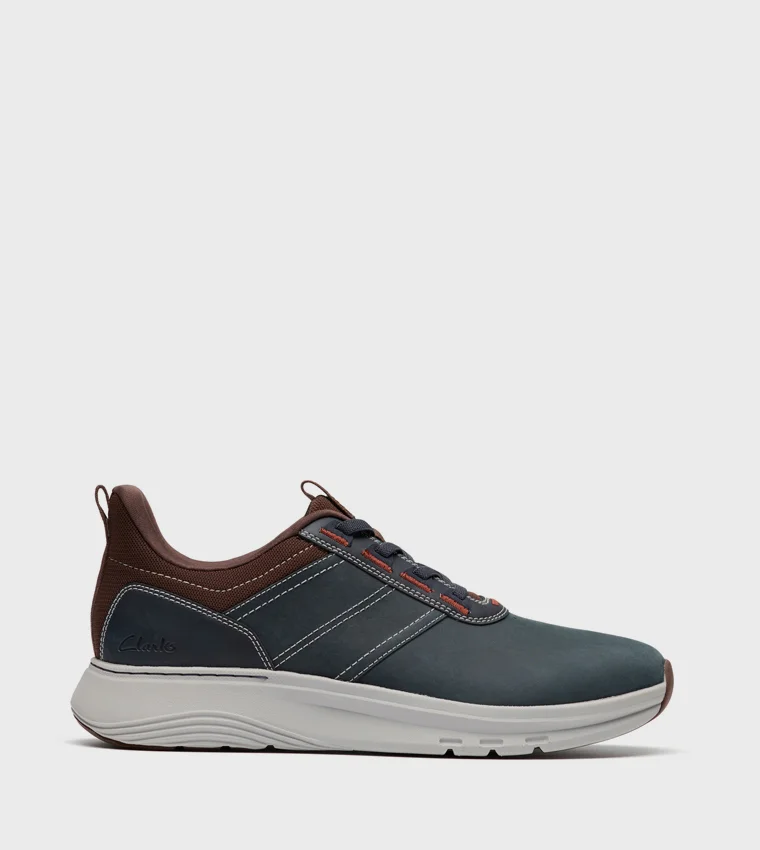 clarks Motion Trek LX Navy Leather