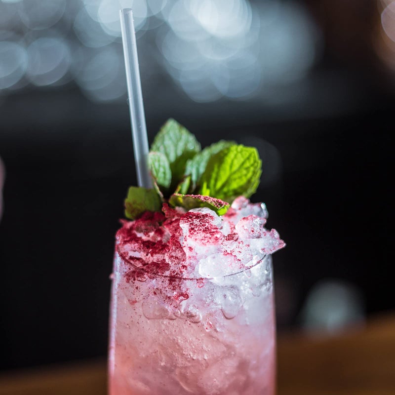 ALINK 1000 Counts Clear Plastic Disposable Drinking Straws  Individually Wrapped Straight Party Straws - 7.75"" x 0.23"" - Image 5