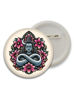 D2c D2C Har Har mahadev and om Badges Multicolor, 5+ Years, Set of 5pcs D3  - Image 2