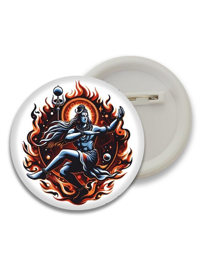 D2c D2C Har Har mahadev and om Badges Multicolor, 5+ Years, Set of 5pcs D3  - Image 3