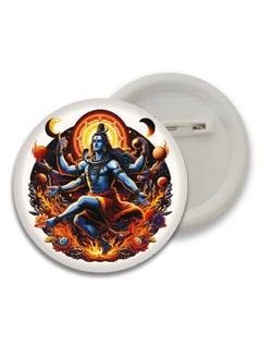D2c D2C Har Har mahadev and om Badges Multicolor, 5+ Years, Set of 5pcs D3  - Image 4