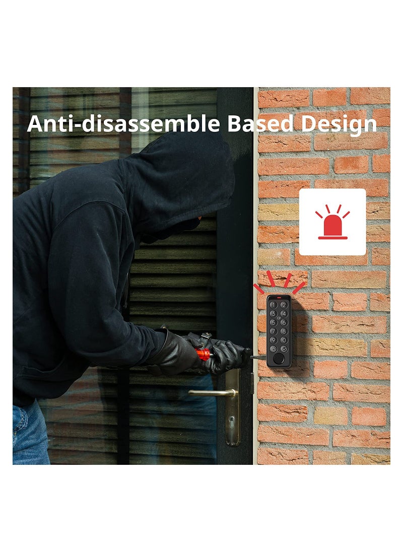 SwitchBot - Smart Keypad Touch for SwitchBot Lock Fingerprint Keyless Home Entry IP65 Waterproof, Supports Virtual Passwords for Home Security - Image 1