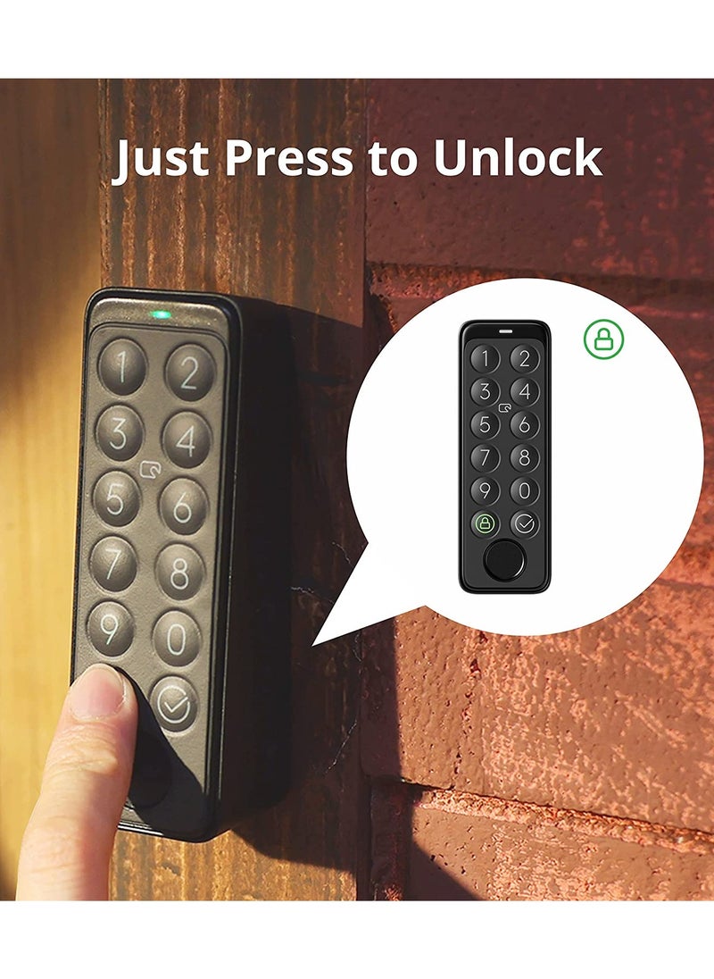 SwitchBot - Smart Keypad Touch for SwitchBot Lock Fingerprint Keyless Home Entry IP65 Waterproof, Supports Virtual Passwords for Home Security - Image 1