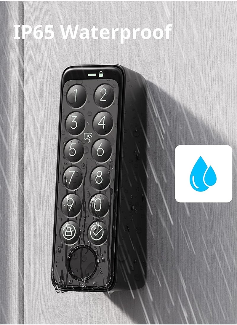 SwitchBot - Smart Keypad Touch for SwitchBot Lock Fingerprint Keyless Home Entry IP65 Waterproof, Supports Virtual Passwords for Home Security - Image 1