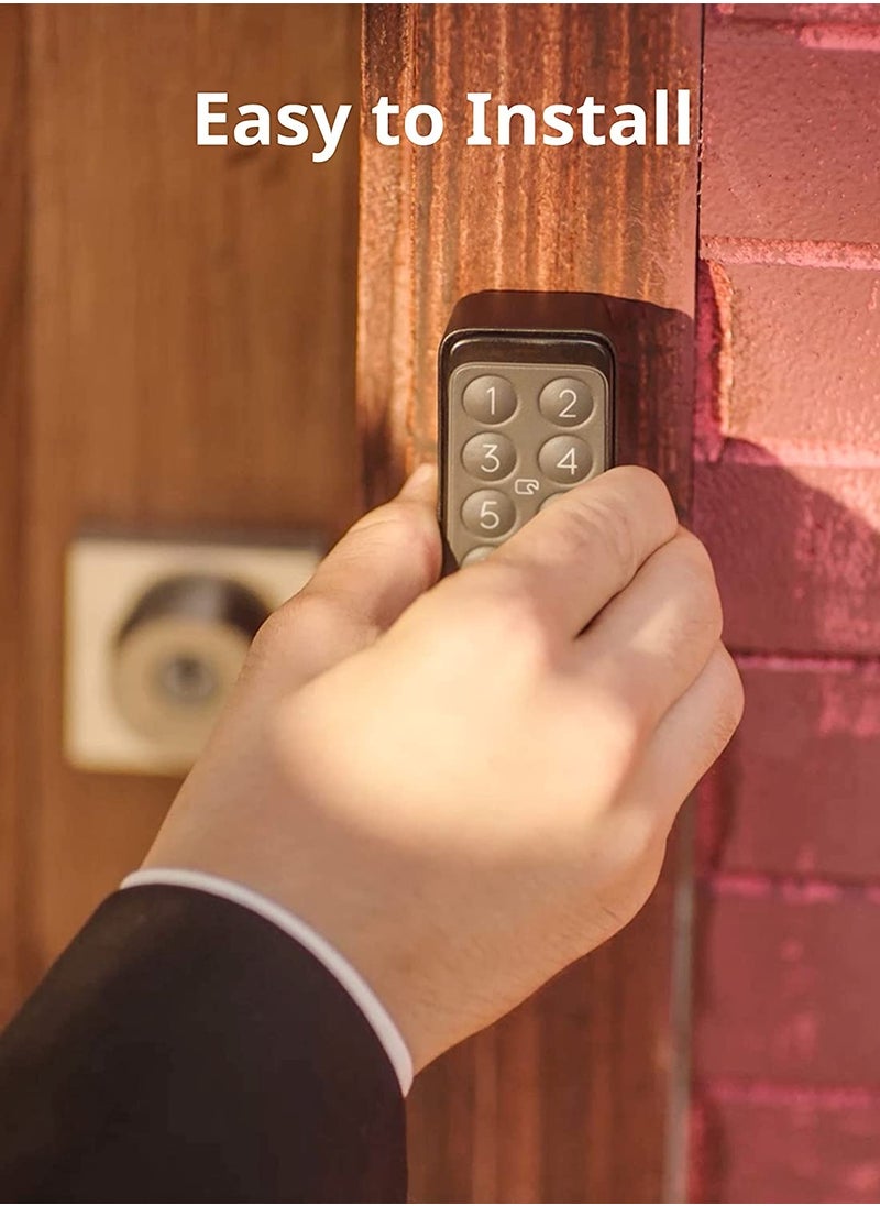 SwitchBot - Smart Keypad Touch for SwitchBot Lock Fingerprint Keyless Home Entry IP65 Waterproof, Supports Virtual Passwords for Home Security - Image 1