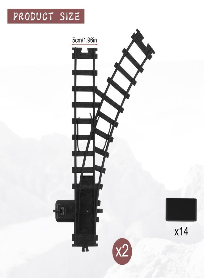 Hot Bee Train Tracks Accessories Width 5cm (1.96in) Railroad Building Toy Railway Rail - Image 3