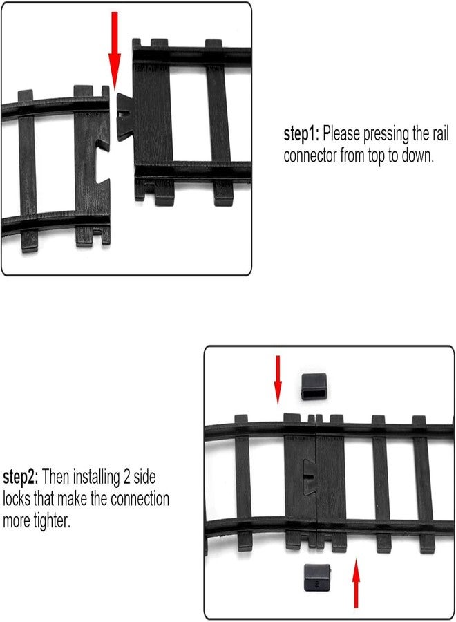 Hot Bee Train Tracks Accessories Width 5cm (1.96in) Railroad Building Toy Railway Rail - Image 4