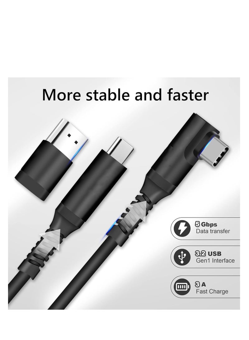 Compatible for Oculus Quest 2 Link Cable 16FT VR Headset Cable for Oculus Quest 2 / Quest 1 USB 3.0 Type C to C High Speed Data Transfer Charging Cord for Gaming PC - Image 3