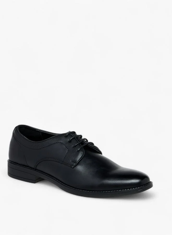 LBL by Shoexpress Perforated Lace-Up Derby Shoes