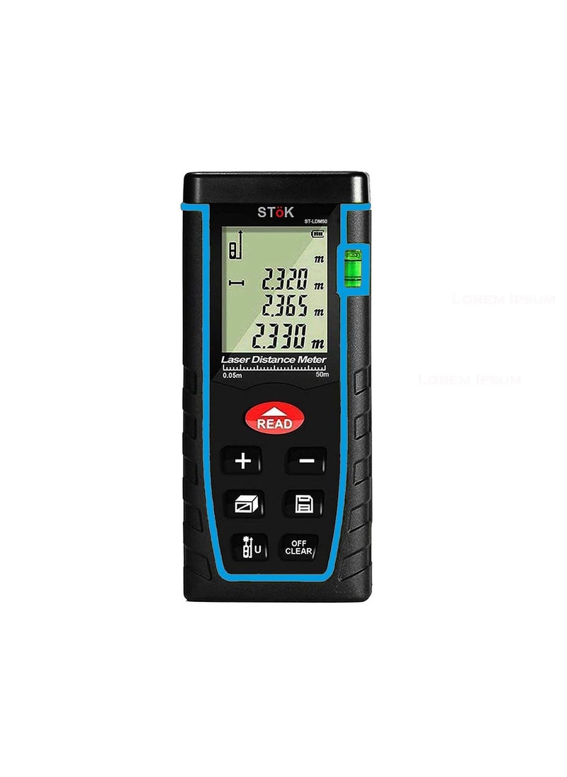 SToK SToK Laser Range FinderDistance Measuring Meter Tape Black 164 Feet50 m  - Image 1