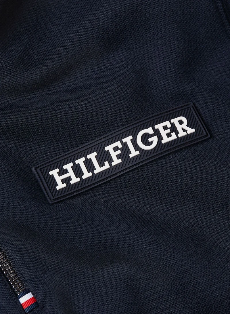 TOMMY HILFIGER Logo Zip Through Hoodie