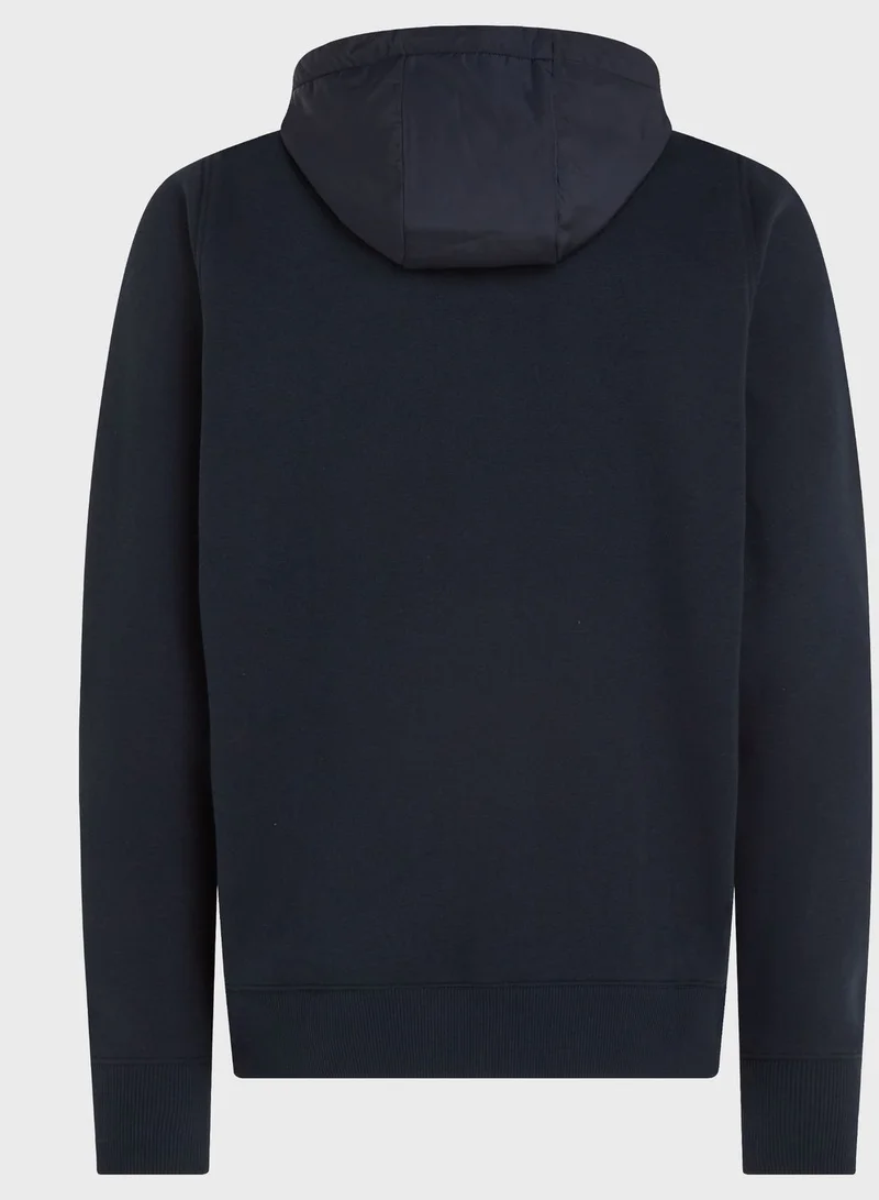 TOMMY HILFIGER Logo Zip Through Hoodie
