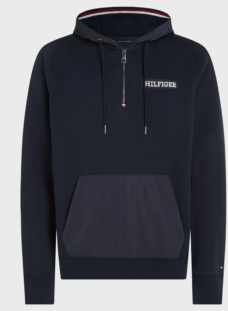 TOMMY HILFIGER Logo Zip Through Hoodie