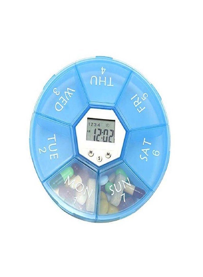 general 7 Day Weekly Pill Organizer Box With 4 Alarm Reminders - Image 1