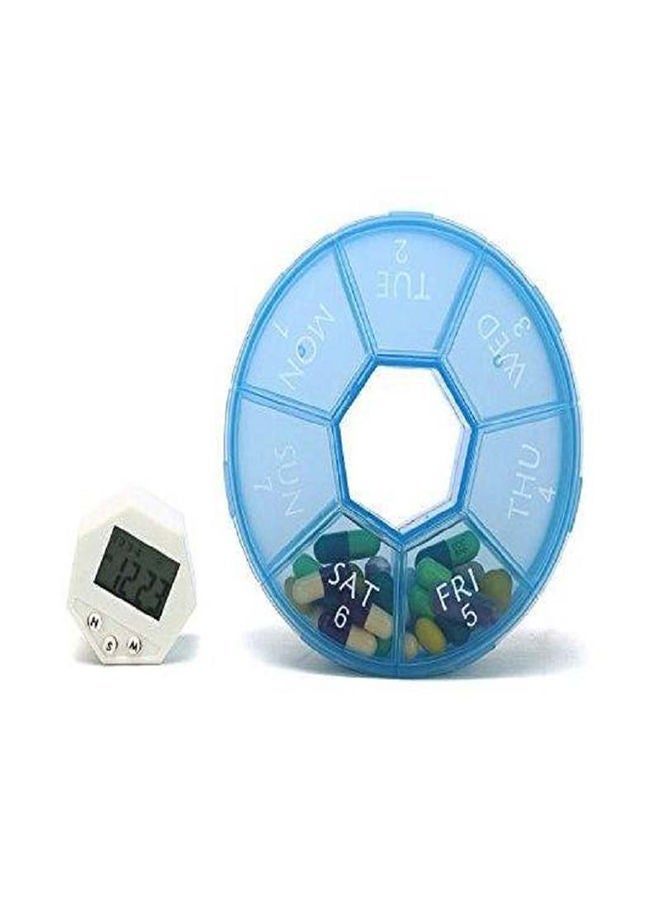 general 7 Day Weekly Pill Organizer Box With 4 Alarm Reminders - Image 2