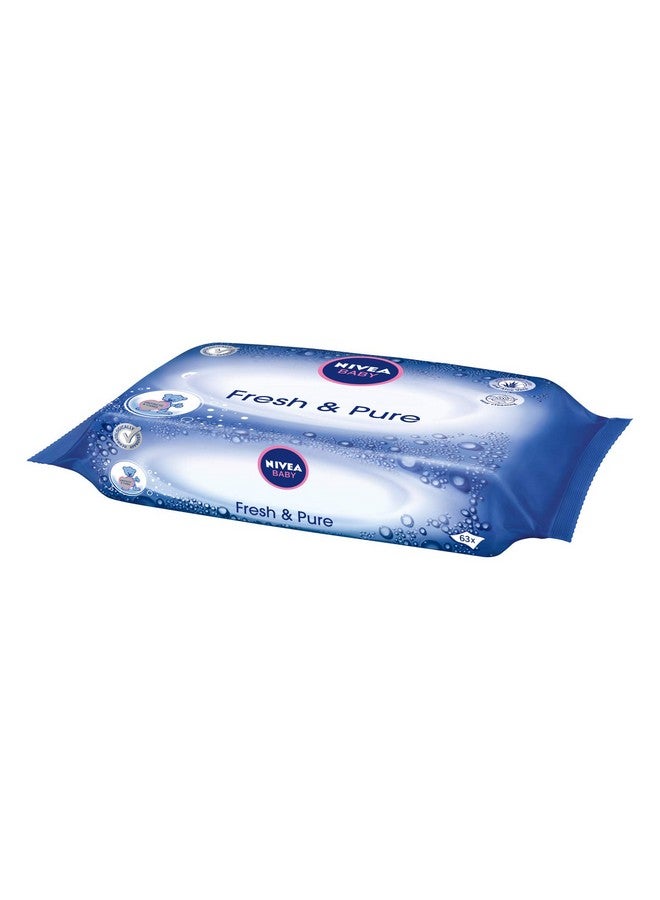 Nivea Baby Fresh & Pure Wet Wipes 63x - Image 3