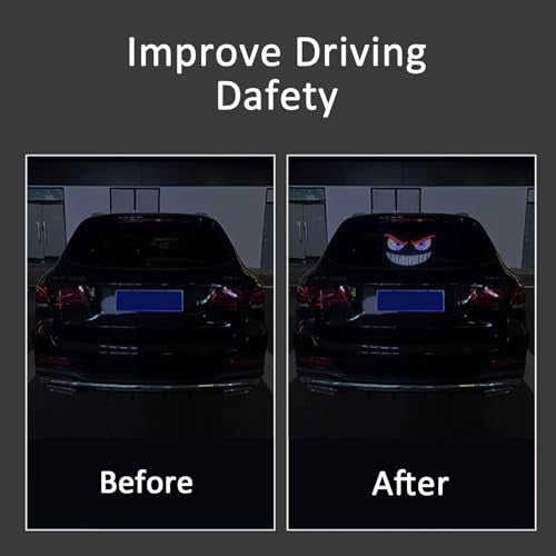 KOPROAD RGB LED Devil Eyes Light for Car, Dynamic LED Lights for Car Windshield, Devil's Eye Strips with One Key Control, USB-Powered for Truck/SUVs (XL-14) - Image 4