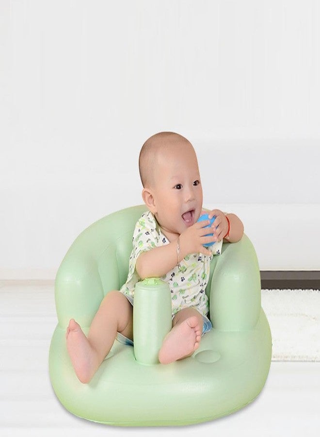 Olpad Soft Inflatable Baby Chair Pink Puffy Air Cushion Chair(Japan Soft Baby Bath) - Image 1