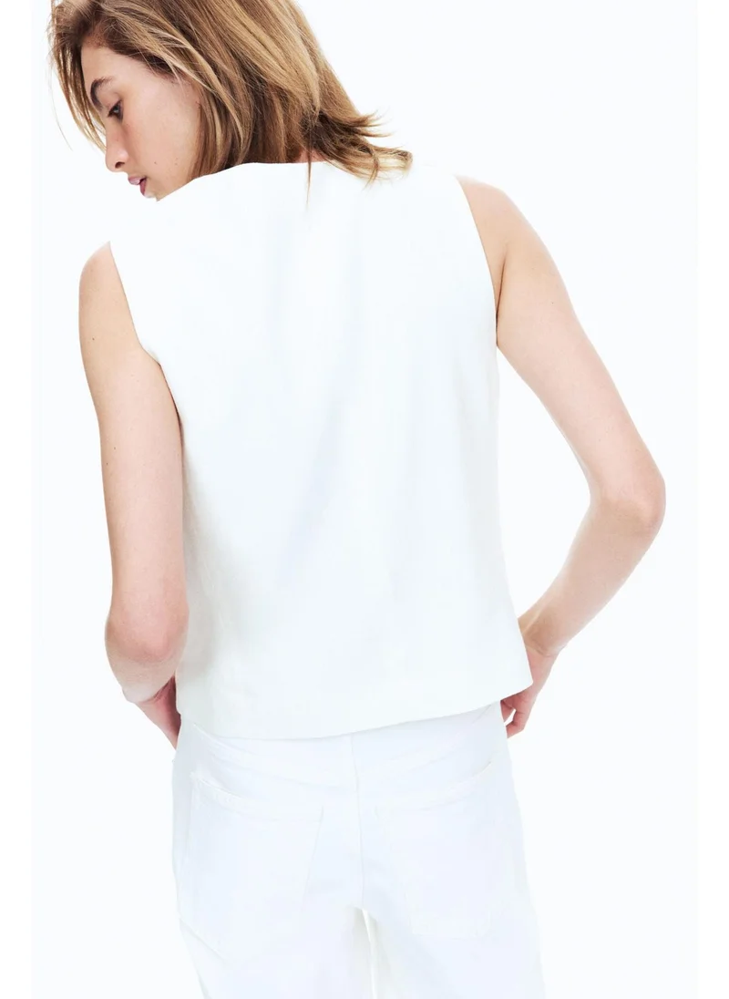 اتش اند ام Linen-blend suit waistcoat