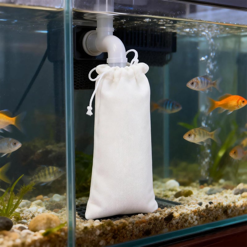 3pcs Aquarium Filtration Blanket Bags 11x24cm High Permeability Fish Tank Filter Bags for Freshwater Aquatic Tanks - Image 4
