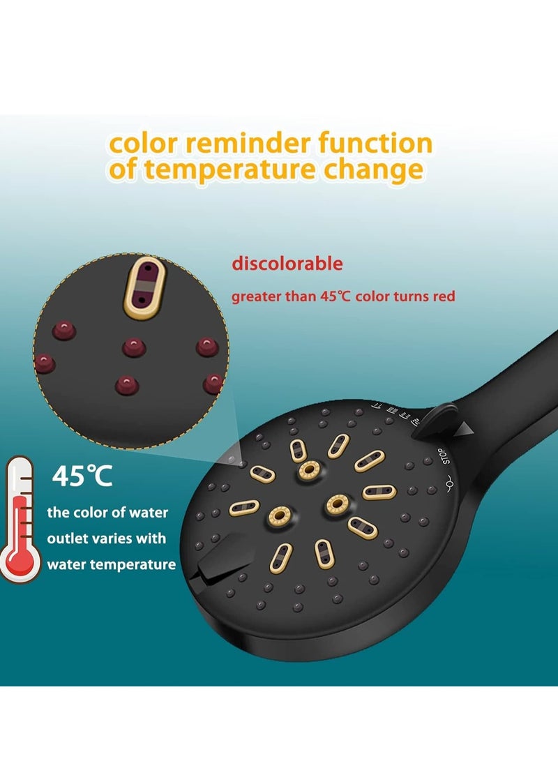 Shower Head With Handheld Shower Heads High Pressure With 6 Function Setting Shower Head Holder 59 Inch Shower Hose - Image 4