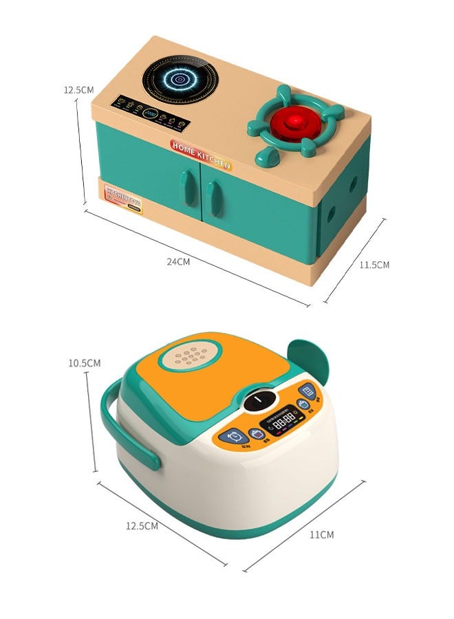 55pcs Baby Kitchen Toy  Play House Toys with Water Pump Pressure Safe Fun Kitchen Sink Toys with Water Cycle System Pretend for  Kids - Image 2