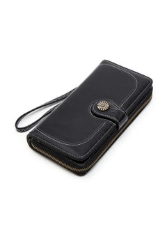 Generic Retro Vintage on Long Zipper Wallet Black  - Image 5