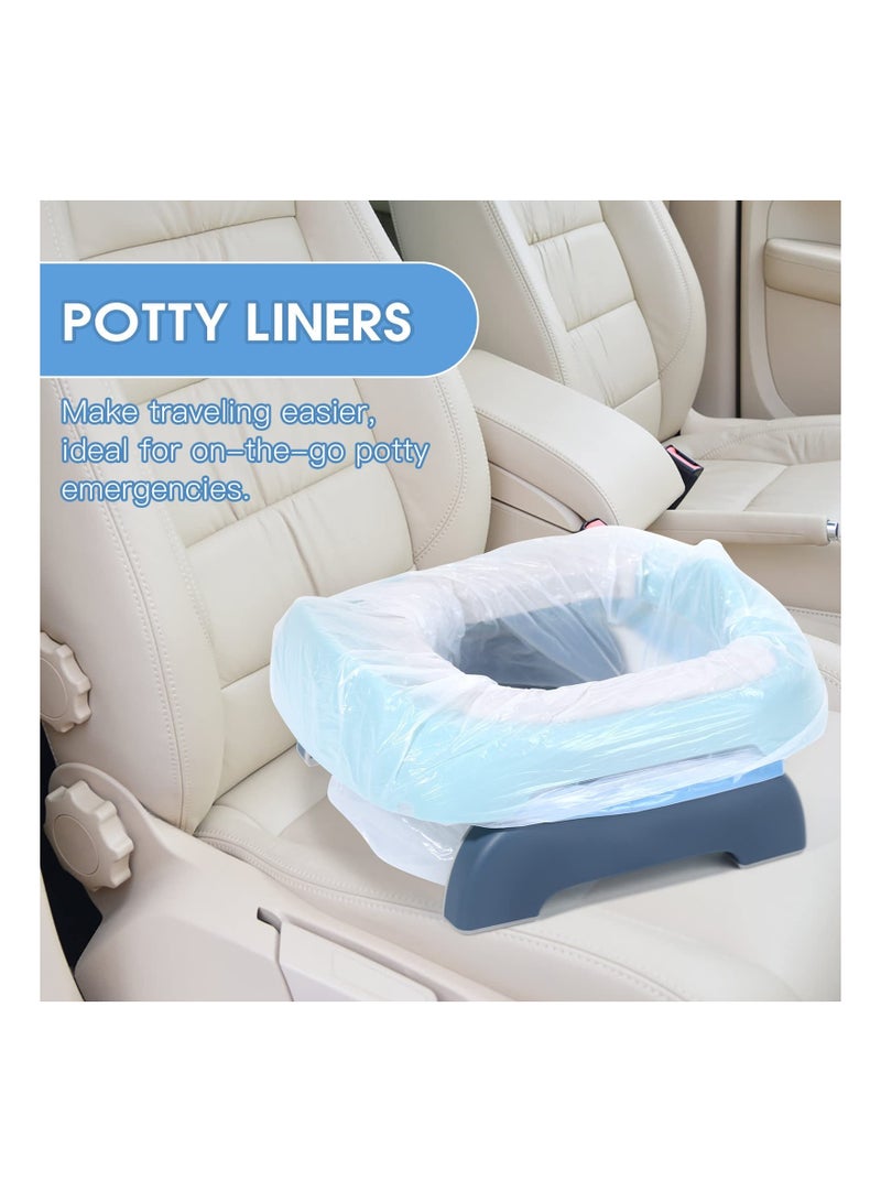 50 Disposable Potty Bags for Portable Toilets Universal Liners with Drawstring 17x19 Ideal for Kids Adults and Pets Outdoors - Image 3