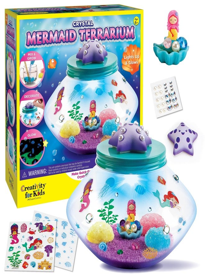 Creativity for Kids Crystal Mermaid Terrarium Kit - STEM Projects for Kids, Arts and Crafts for Girls and Boys (Ages 6+) - Image 1