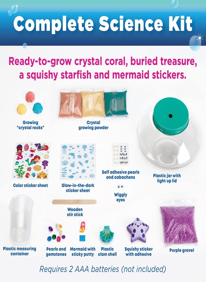 Creativity for Kids Crystal Mermaid Terrarium Kit - STEM Projects for Kids, Arts and Crafts for Girls and Boys (Ages 6+) - Image 3